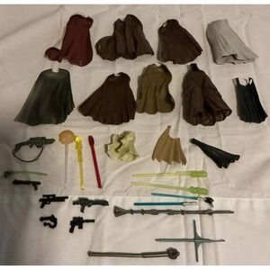 Lot Of 29 Star Wars Robes, Cloaks And Weapons, Variety